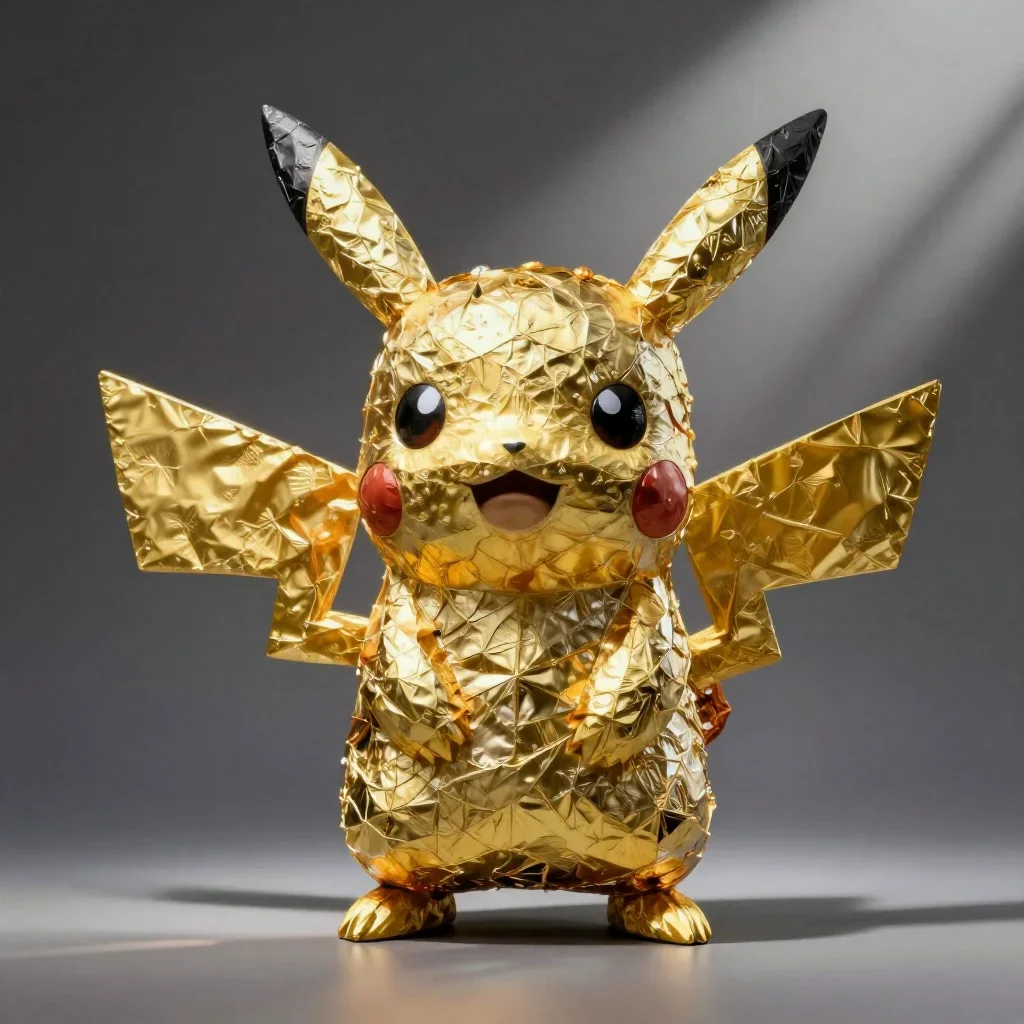 Pikachu Sculpture made out of foil

Created with https://cutedsl.cc/gallery