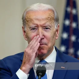 biden making a pog face, emote, getty images