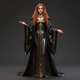 hermione granger in latex robe as priestess of cthulhu, studio light, photoreal, by jaime jones, tom bagshaw, lawrence alma - tadema, greg rutkowski, deviantart contest winner, fantasy art, daz 3 d, intricate, elegant, highly detailed, 8 k, digital painting, concept art, sharp focus, illustration, golden ratio,