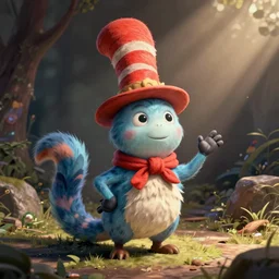 a xanathar creature in a dr seuss artstyle, adorable and whimsical,, fantasy, elegant, digital painting, artstation, unreal engine, octane render, concept art, matte, sharp focus, vibrant colors, high contrast, illustration, art by james jean and justin gerard and josan gonzalez