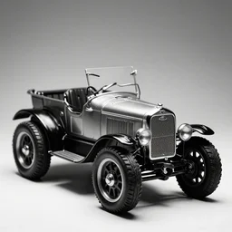 cyberpunk 1 9 0 8 model ford t by paul lehr, black and white photo