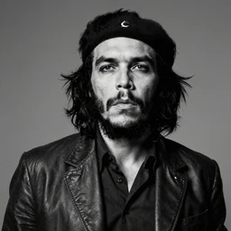 Portrait of Jayson Tatum as Che Guevara, Black and White, digital art, trending on artstation, octane render, inspiring, dignifying
