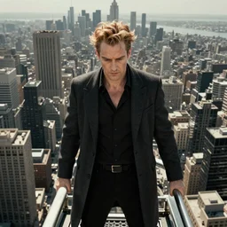 Lucifer looking down on the city from above