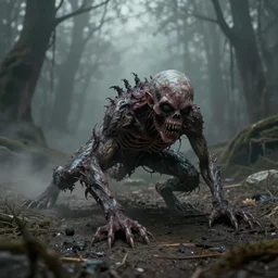 realism art creepy monster fantasy concept 4 legged crawling