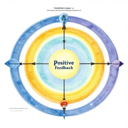 positive feedback loops by raymond swanland, highly detailed, bright tones