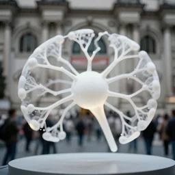 realistic documentary photo of a neural network made of white, macro soft focus bokeh 1 9 9 0, life magazine reportage photo, metropolitan museum photo