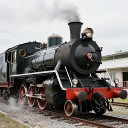 restored steam locomotive, photo by the associated press