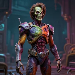 gary busey as a mannequin designed by hr giger, colorful horror video game, sci fi horror, body horror, unreal engine, octane render, depth of field, cycles render, hd