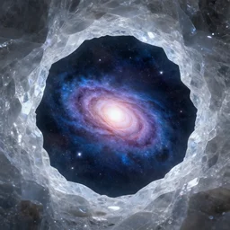 the most beautiful star system inside of a crystal clear cave,, coherent design, symmetrical, concept art, vivid color, complementary color, golden ratio, detailed, sharp lines, intricate, rainbowshift, in unreal engine, octane render