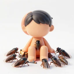 a plastic fantastic lover is staying surrounded cicadas, biomass's bonfire's and then it disappeared