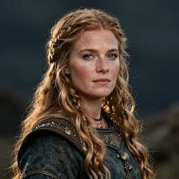 portrait of a beautiful Viking woman By Emmanuel Lubezki