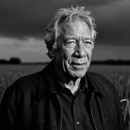 morgan freeman alone in a field, a high contrast hyper detailed black and white studio portrait photo, shot in area x from the movie annihilation, by beau brashares, pinhole photography