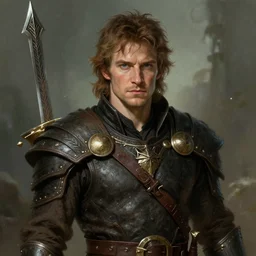 colin farrell portrait as a dnd character fantasy art.