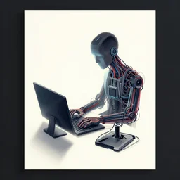illustration of a cyberpunk programmer made of wires, realistic shadow lighting poster by magali villeneuve, artgerm, jeremy lipkin and michael garmash and rob rey, rococo style, gold details - c 1 2. 0