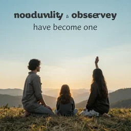 nonduality, observer and observed have become one