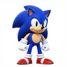 Sonic in the style in PlayStation graphics