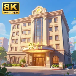 photo cartoon illustration comics manga painting of hotel : 6 fantasy, digital painting, unreal engine, 8 k, volumetric lighting, contrast