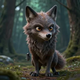 cute werewolf from van helsing unreal engine hyperreallistic render 8k character concept art masterpiece forest background