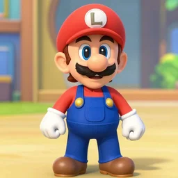 Screenshot of Luigi in Danganrompa