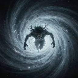 the strange being that lurks in the center of the hypervortex