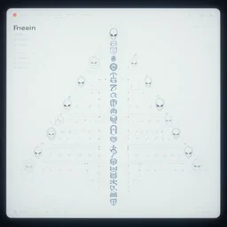 alien glyphs hierarchical outline diagram, well designed futuristic software user interface for movie, great composition and information design, concept art, cinematic, trending on artstation, 4 k