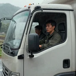 concept art of closeup truck by 司 机, 橡 树 山 雨, 黄 凤 年 啊, ruo xin, rongzhen luo, fenghua zhong, ruan jia. fine details, trending on artstation.