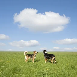 heaven for dogs, dog heaven, landscape, peaceful, 8 k, hd