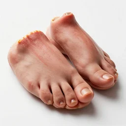hyper realistic oscar meyer toes