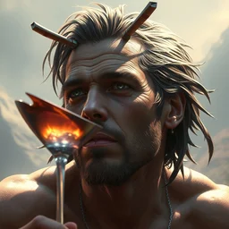 martini olive face brad pitt, hyper detailed, digital art, artstation, cinematic lighting, studio quality, smooth render, by peter mohrbacher, hajime sorayama, wayne barlowe, boris vallejo, aaron horkey, gaston bussiere, craig mullins