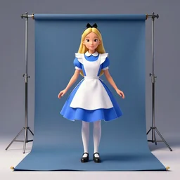 alice in wonderland, studio photography, backdrops prop, photo, 3 d render,