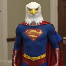 eagle woman man meme costume superhero low quality