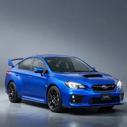 blue WRX STi designed in 2032 Subaru WRX from 2032