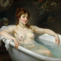 stunning female wizard bathing, highly detailed painting by gaston bussiere, craig mullins, j. c. leyendecker, 8 k