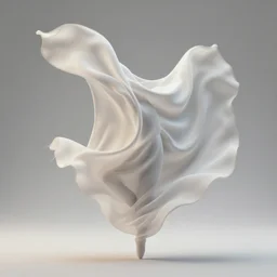a dancing silk fabric, movement, elegant, soft art, fine art, renderized in blender and octane