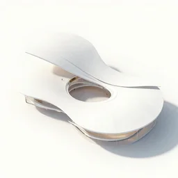 sculptural curved roof planes lift and descend creating shade and architectural expression, dramatic form, 3 d top view axonometric, architecture light ephemeral structure, isometric view