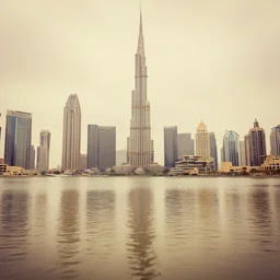 Dubai tsunami, flooded, nostalgic filter