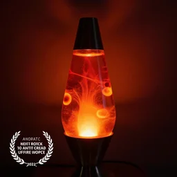 lava lamp patterns, glowing oil, red and orange colour scheme