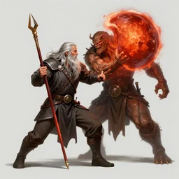 gandalf fighting the balrog in the mines of moria, colorful concept art by rodel gonzalez, marc davis, milt kahl, jim warren, don bluth, rob kaz, glen keane, jason deamer