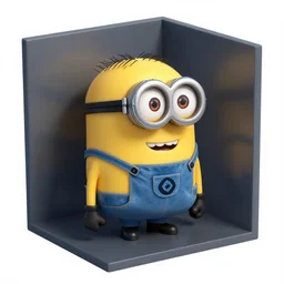 a Minion trapped in a tesseract