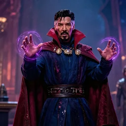 film still of oj simpson as dr strange using magic in multiverse of madness, 8 k