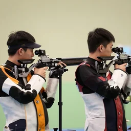 nigel and lino practicing sniper marksmanship sniper rifle aruba