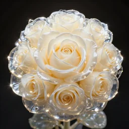 wonderful princess of cream liquid semi transparent roses with a cream liquid skin, ornate 8 k gorgeous intricate cream detailed, accent white lighting, dramatic light, octane render