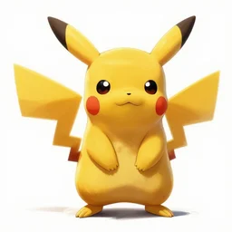 concept art of pikachu, cinematic shot, digital art by jama jurabaev, extremely detailed, brush hard, artstation, high quality, brush stroke, white background
