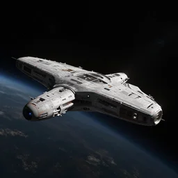 Unreal Engine 5 GDC screenshot - Starship in deep space. 0.000001