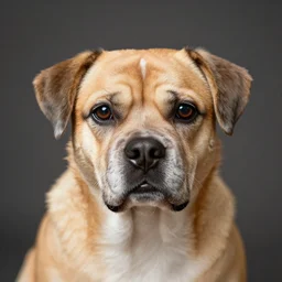 portrait photo still of real life brian the dog, 8 k, 8 5 mm, f. 1 4