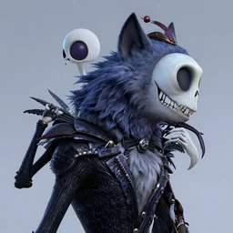 highly detailed portrait of payday 2 member wolf in the nightmare before christmas movie style characters, profile picture, highly detailed, digital painting, artstation, concept art, smooth, sharp focus, illustration, art by artgerm, bob eggleton, trending on artstation, 8 k