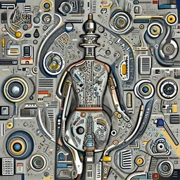 a moka. futuristic style by marinetti