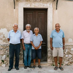 portrait of inhabitants of Paternó, Sicily