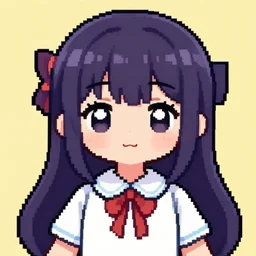 pixel art of a cute anime girl