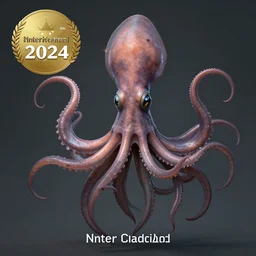 Inter-dimensional Squid, art station award winning, highly detailed